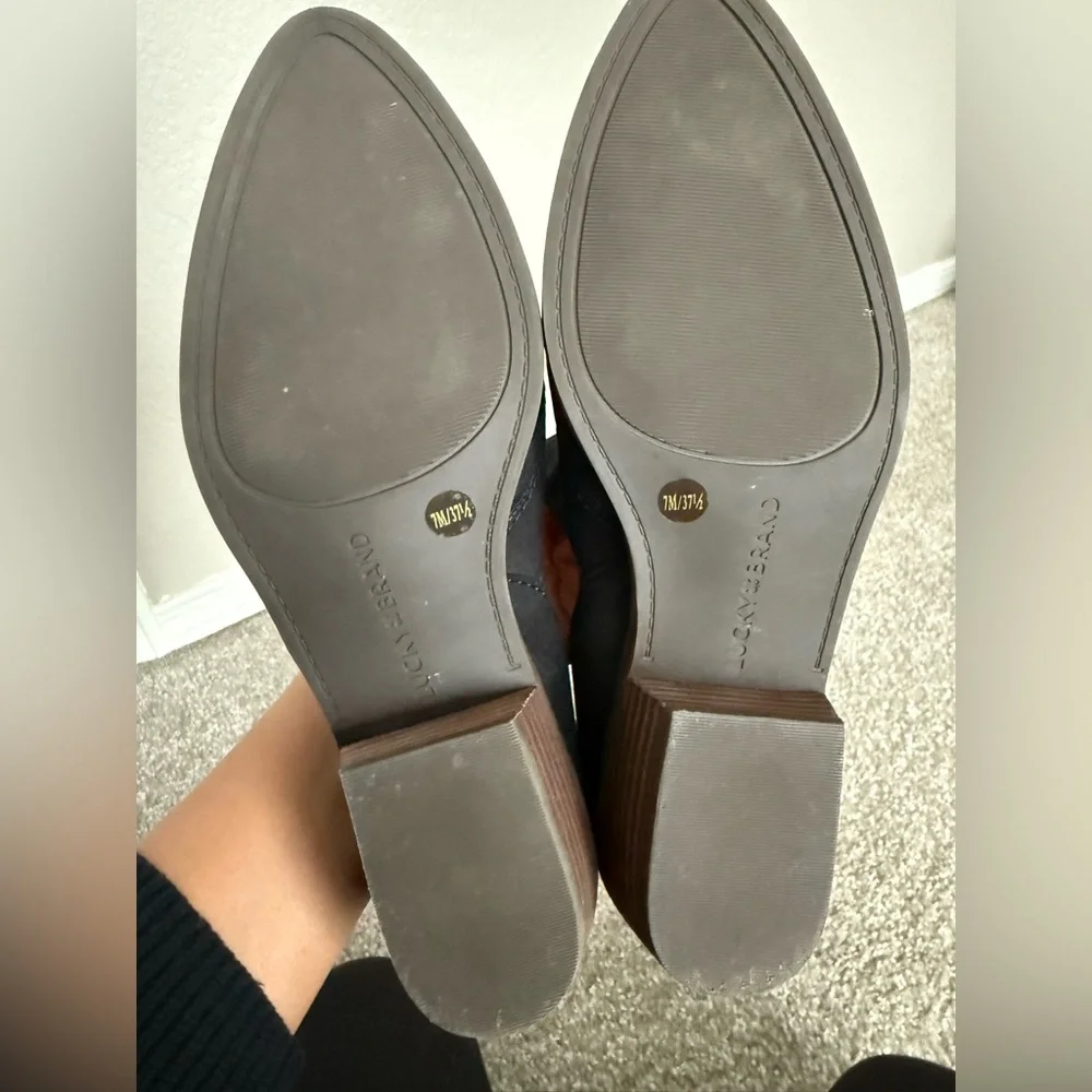 Lucky Brand Black Suede Loafers - Picture 4 of 4